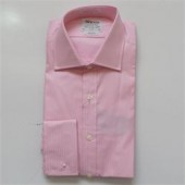 T.M.Lewin Pink Stripe Pattern Men's L/S Shirt Sz S